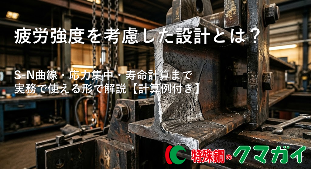 疲労設計とは？S-N曲線・応力集中・寿命計算まで実務で使える形で解説【計算例付き】