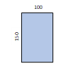 長方形 100x150 縦向き