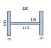 H形鋼 150x100 横向き