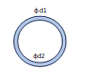 丸鋼管断面 d1 x d2
