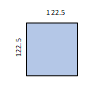 正方形 122.5x122.5