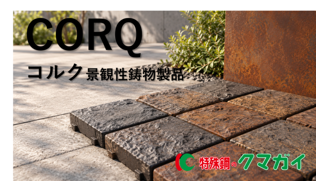 CORQ®（コルク）：さびの風合いを足元へ 景観性鋳物CORQ® コルク取扱開始
